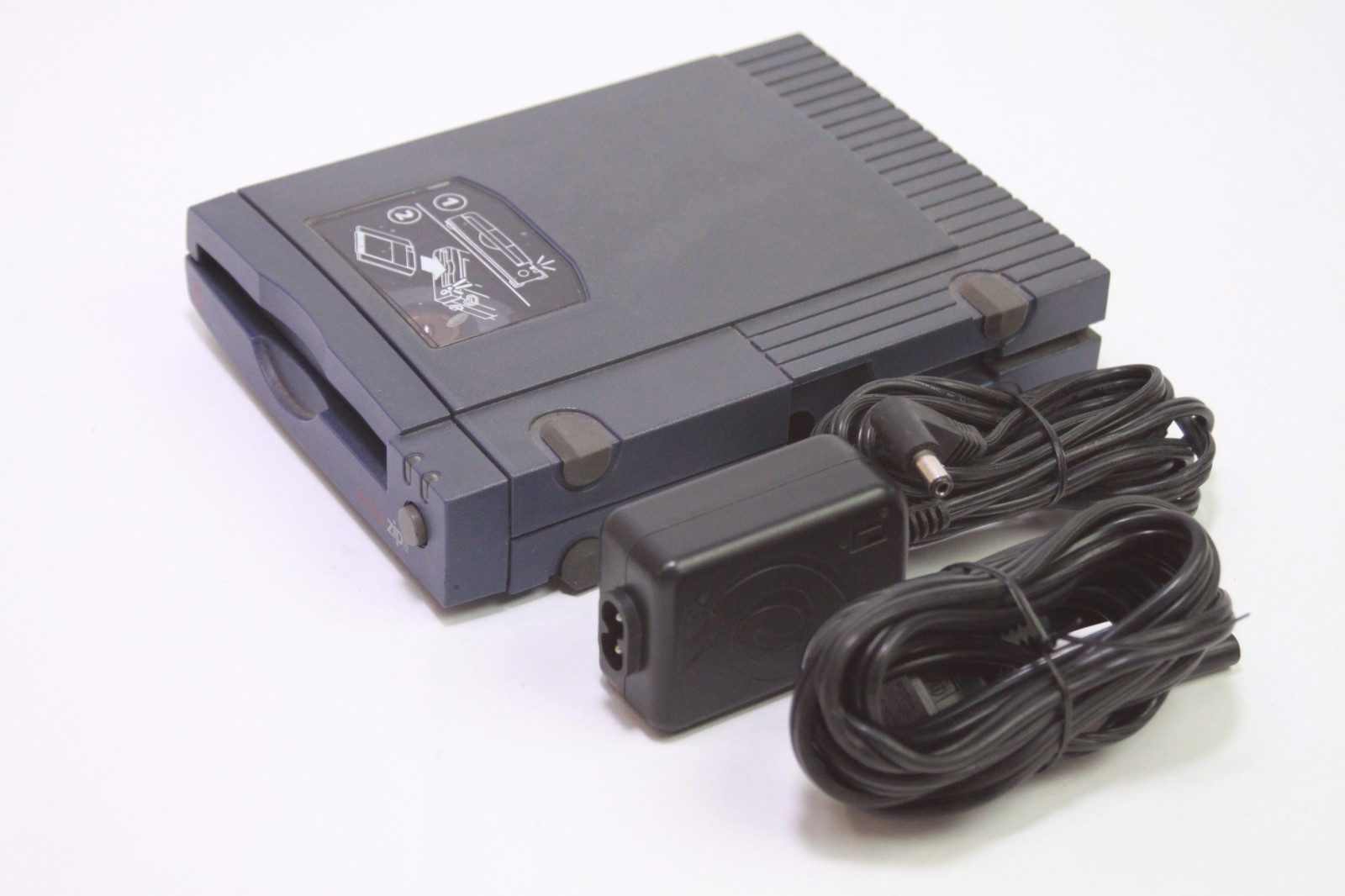 Iomega Zip 100 Parallel Port Disk External Drive Z100P2 W/Power READ AS IS
