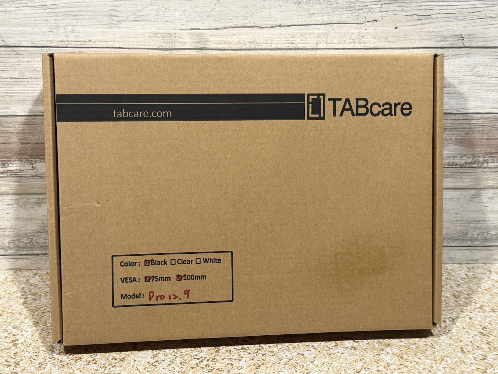 TABcare Acrylic VESA Enclosure for Apple iPad Pro 12.9” Black VESA Mount