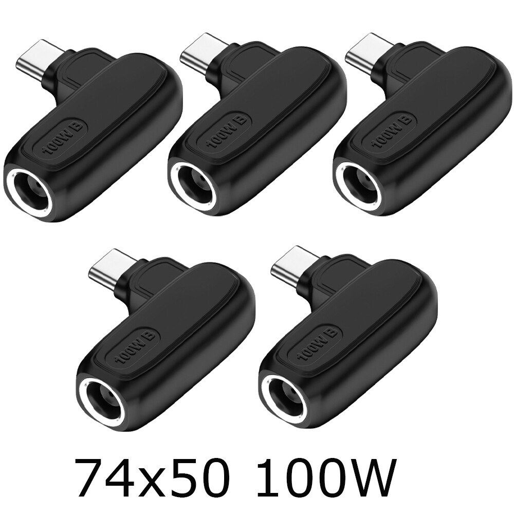 5PCS 100W/65W Laptop Charger Converter USB Type C Power Charging Cable Adapter