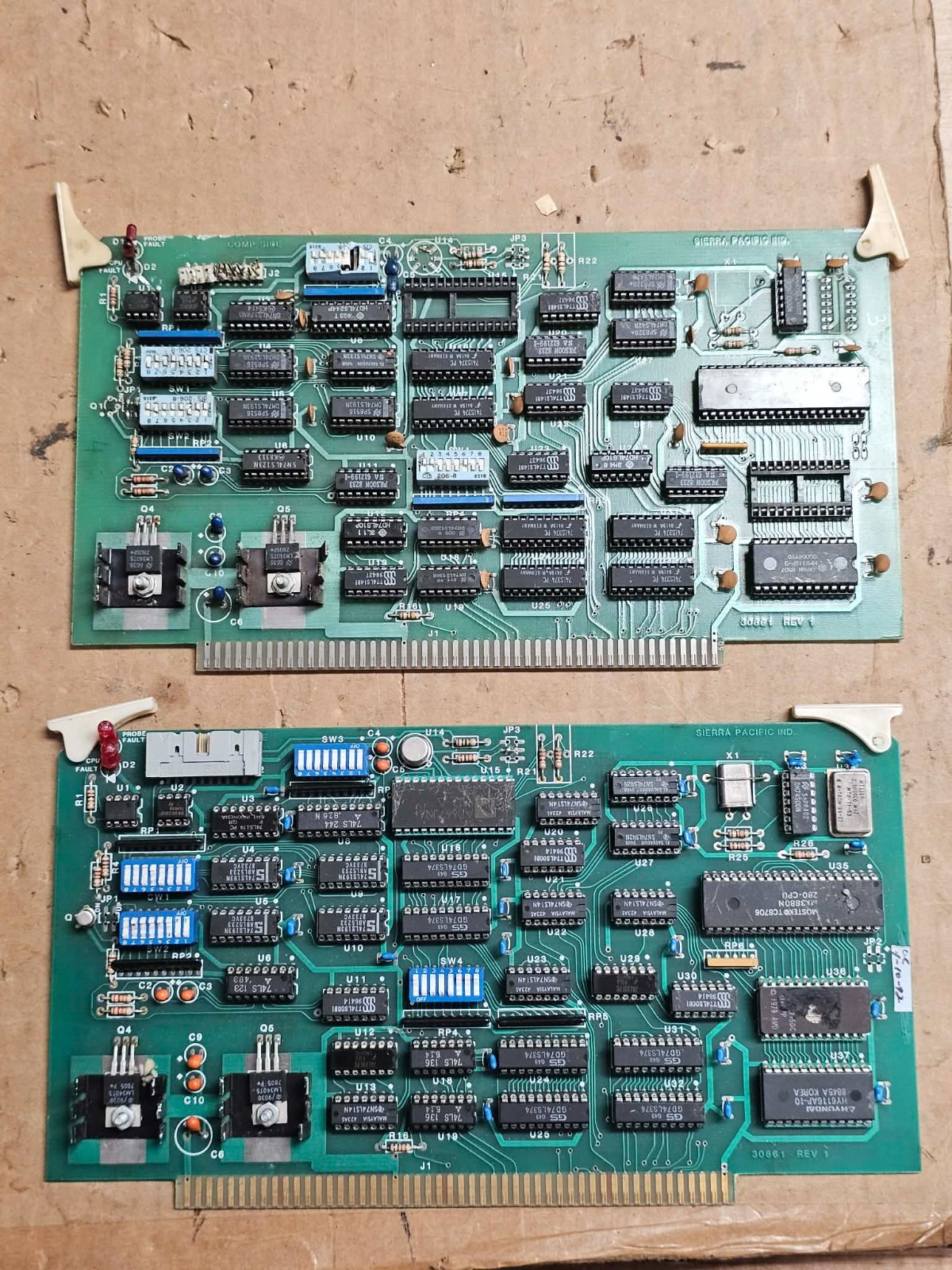 2x Retro Rare Sierra Pacific IMSAI S-100 Z80 CPU Processor Boards 30861 Rev1