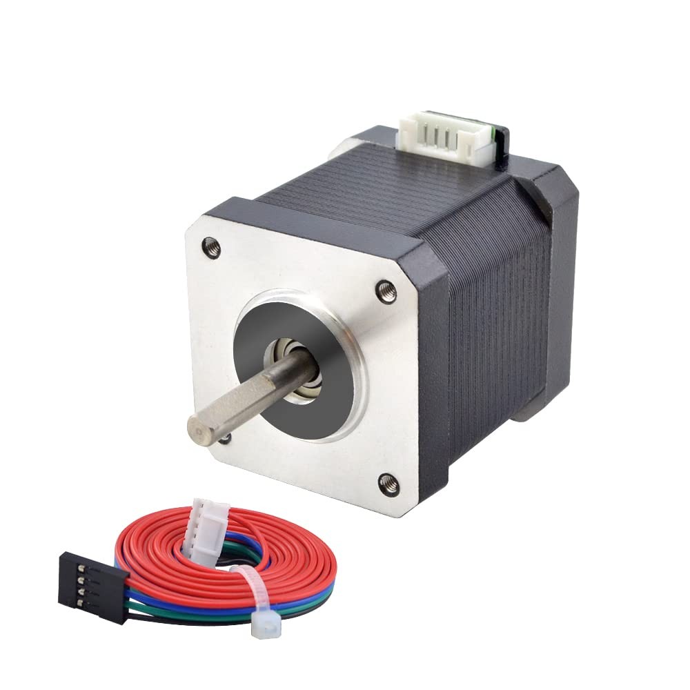 STEPPERONLINE Nema 17 Stepper Motor 2A 55Ncm Bipolar 1.8 Degree 4-Lead 42*48