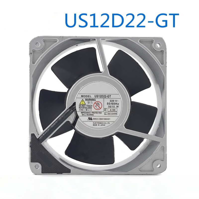 For STYLE Fan US12D22-GT 220V 12038 220V Inverter PLC AC All-Metal Cooling fan