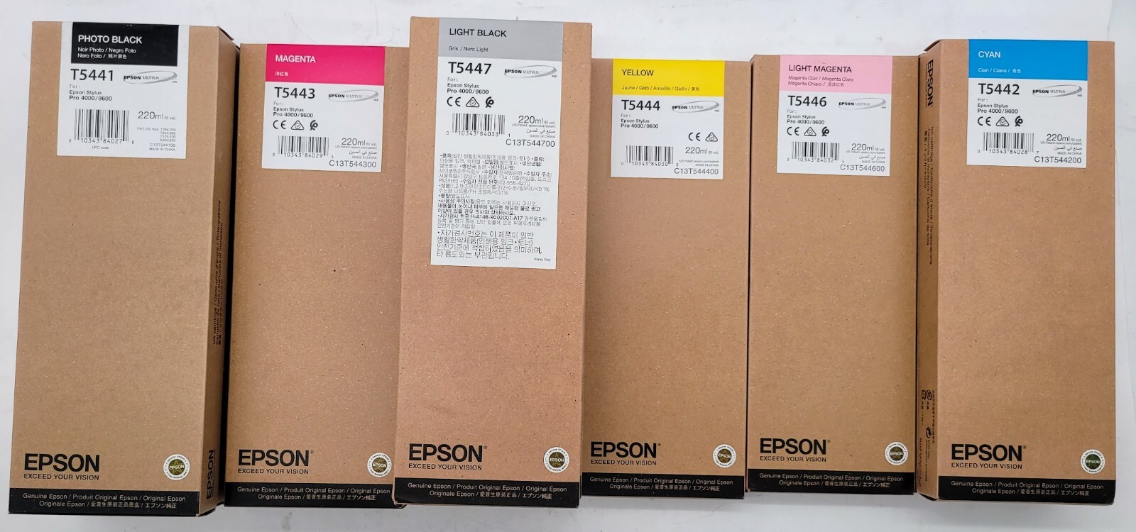Lot of 12 Epson Ink Cartridge X2 C X1 L/M X1 Y X3 L/B X2 M X3 B Read description