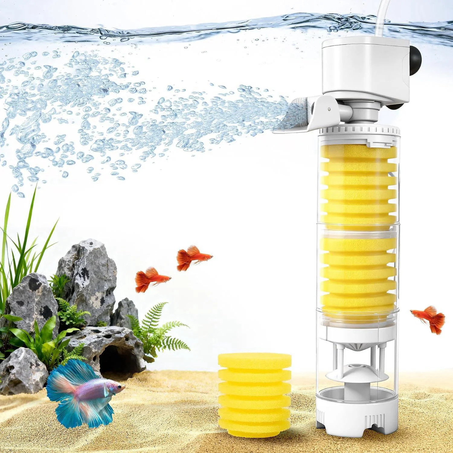 Fish Tank Filters 4 in 1 Aquarium Filter for Multi Layer