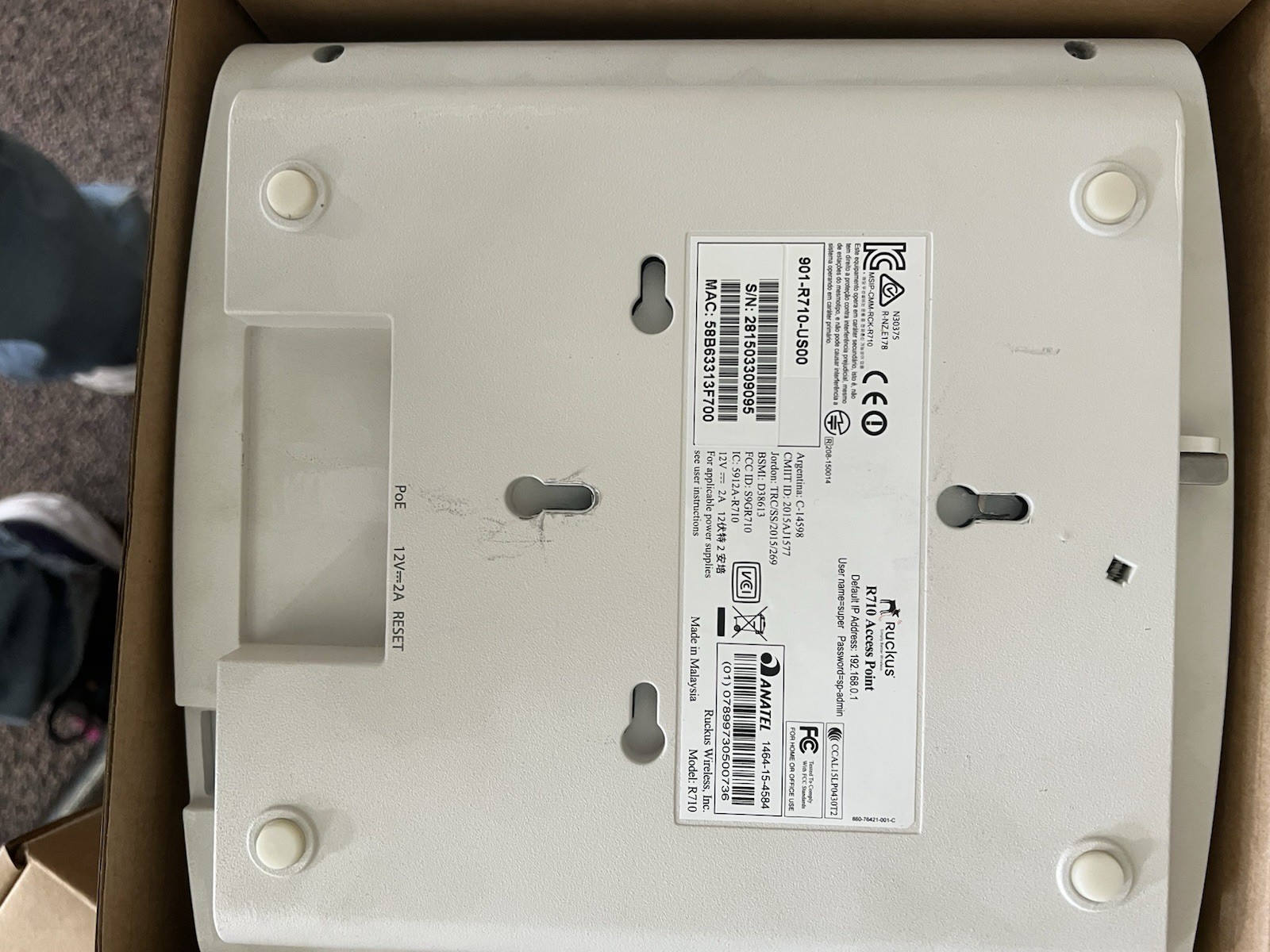 Ruckus Wireless ZoneFlex R710 Access Point