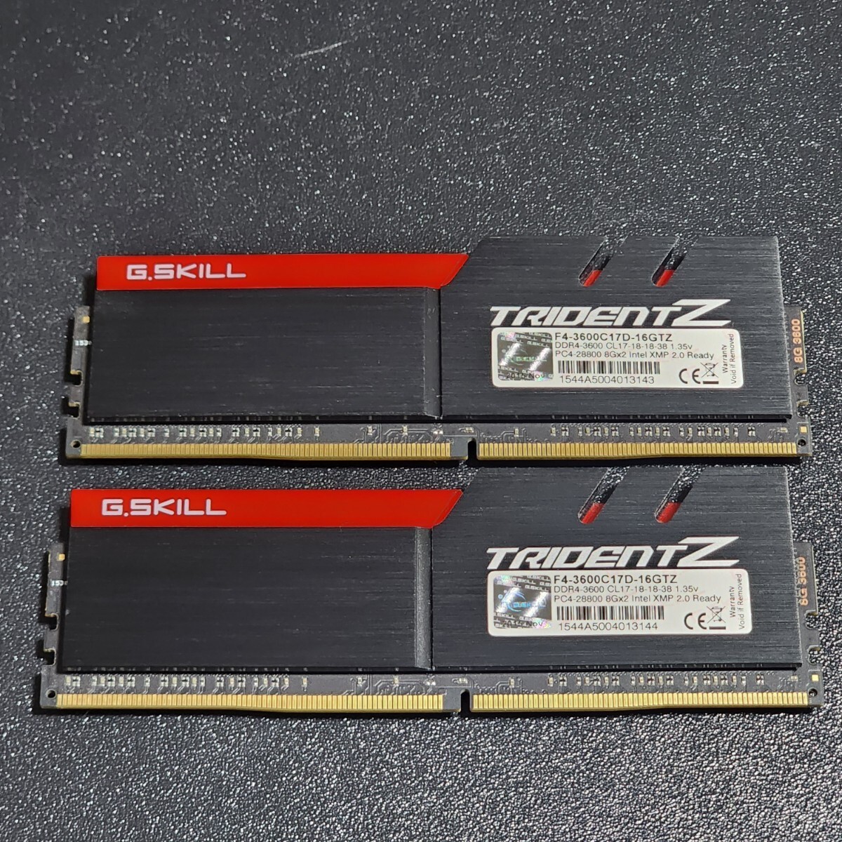 G.SKILL TridentZ DDR4 3600MHz 16GB Kit (2x8GB) PC RAM, Tested, Used