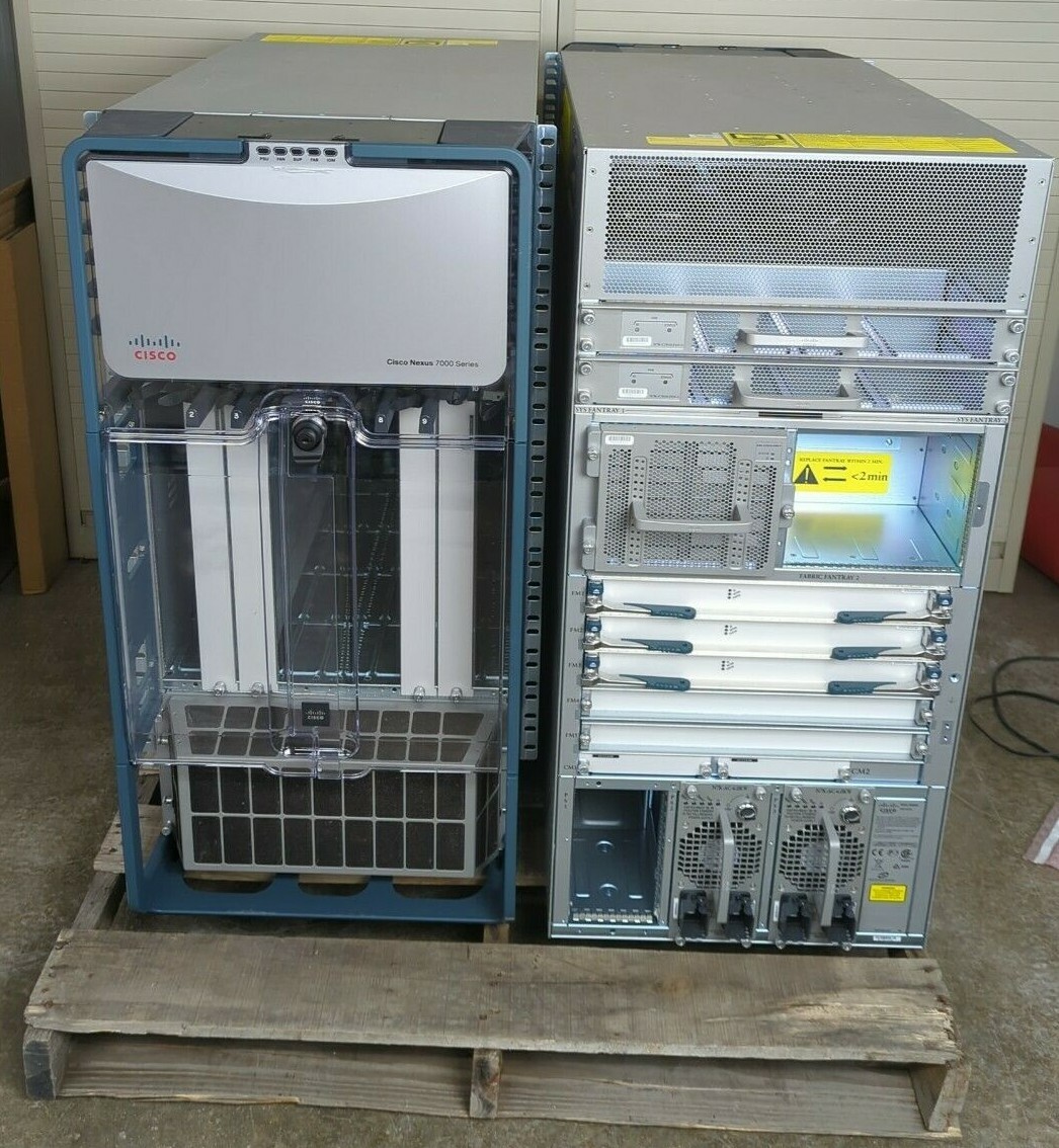 Pair of Cisco Nexus 7000 N7K-C7010 10-Slot Switch Chassis No Modules No Cables