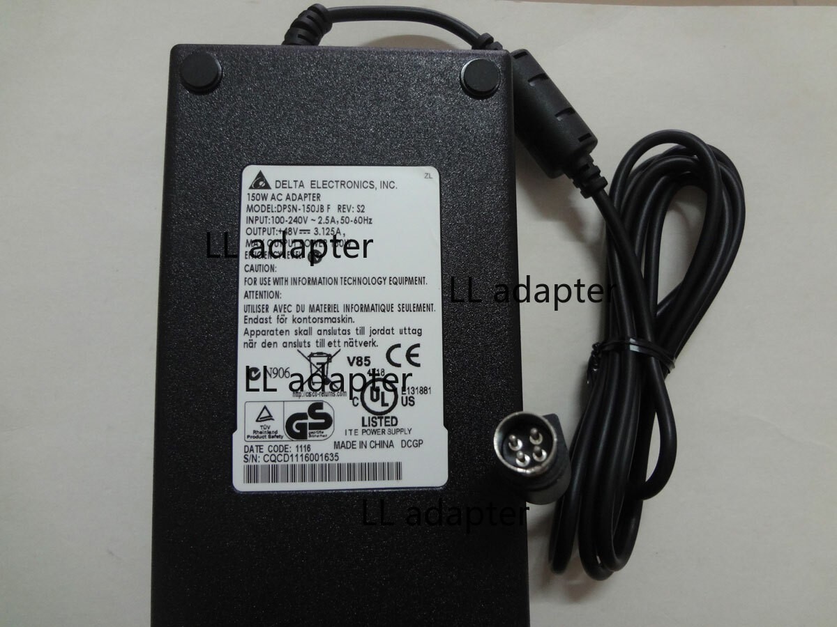 NEW 100%Original Delta 48V 3.125A 150W DPSN-150JB F REV:S2 4Pin OEM AC Adapter
