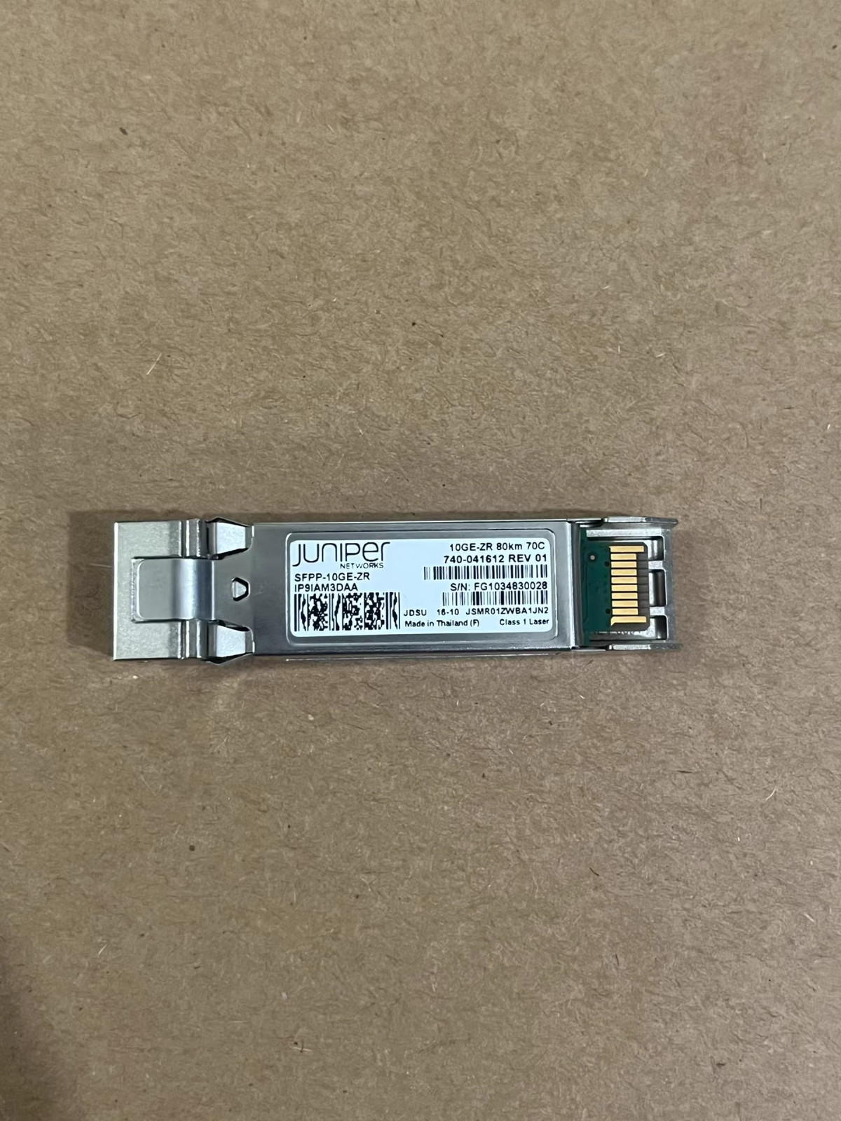 Juniper SFPP-10GE-ZR 10GE-ZR 740-041612 1550nm 80KM 10Base-ZR SFP Module Qty 1