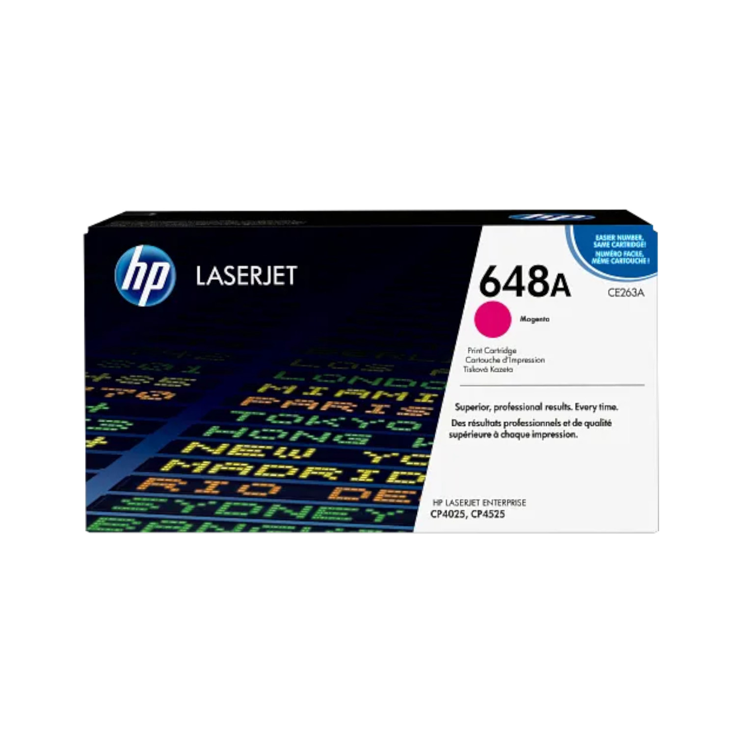 New Open Box HP 648A Magenta Original LaserJet Toner Cartridge, CE263A
