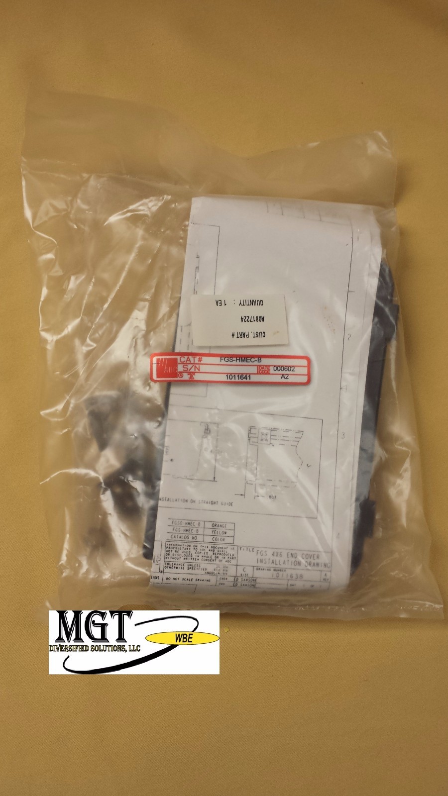 ADC/COMMSCOPE / FIBERGUIDE / FGS-HMEC-B / 6" END CAP / NEW