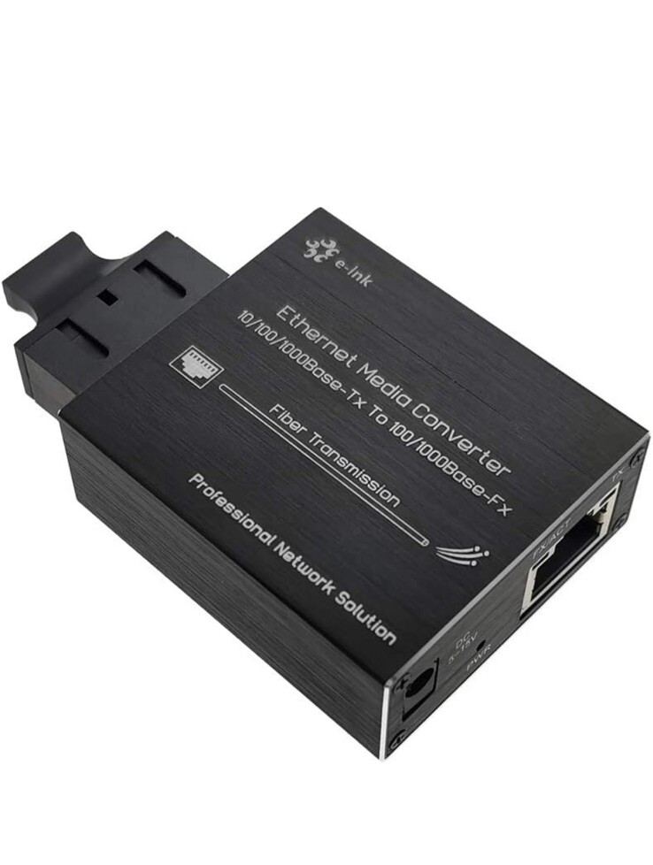 Mini Gigabit Fiber Media Converter RJ4510/100/1000Base-Tx to 100/1000Base-Fx ...