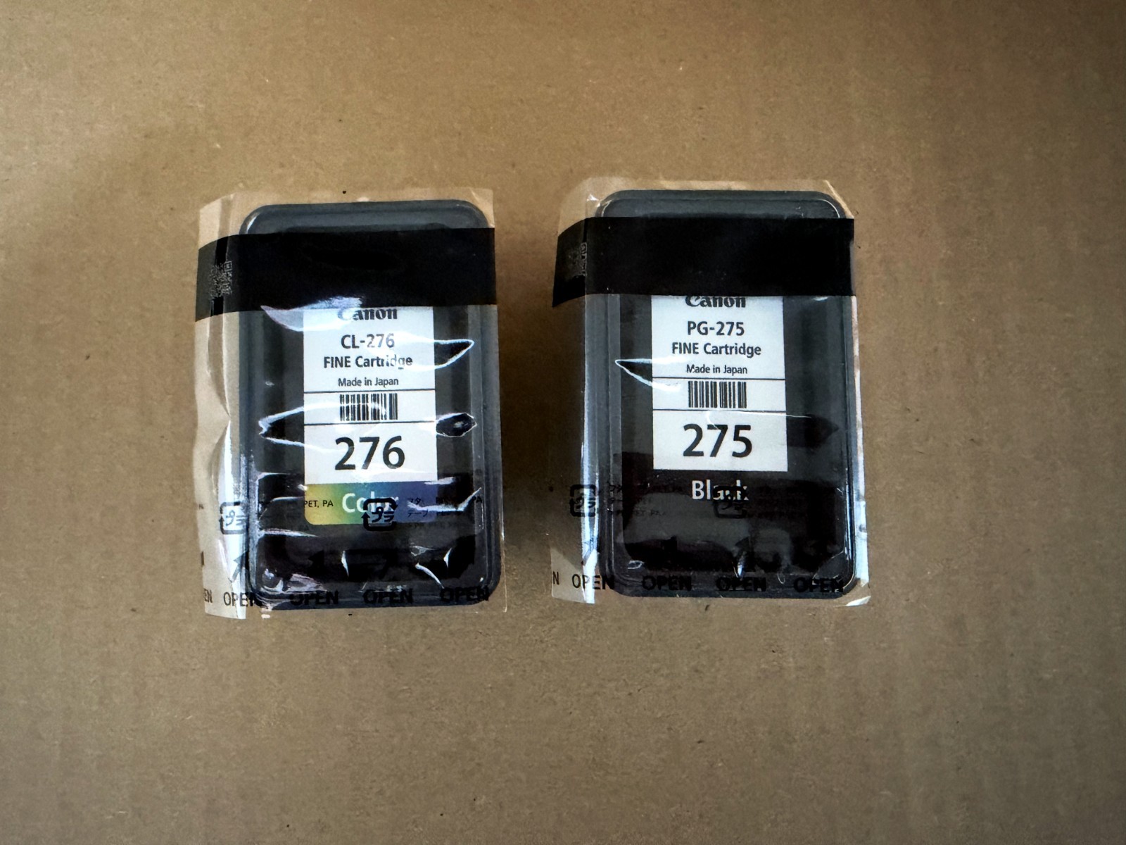 Genuine Canon 275/276 B/C Ink Cartridges TS4722 3522 3722 Printer-100% ink