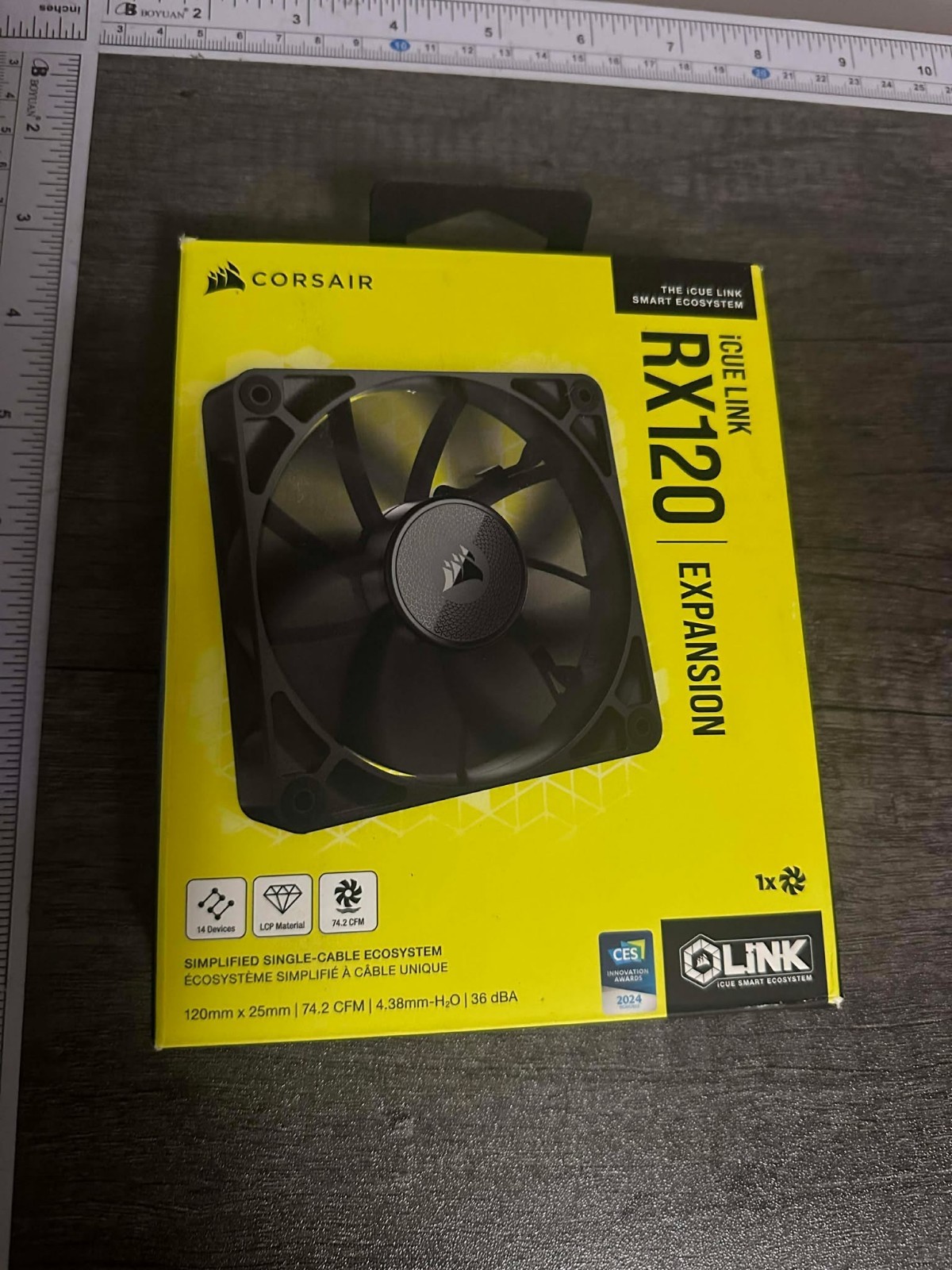 CORSAIR iCUE LINK RX120 120mm PC Case Fan - Brand new