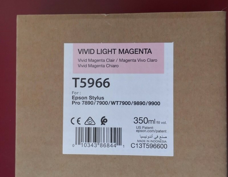 11-2021 Genuine EPSON T5966 Vivid Light Magenta Ink 350ml 7890/7900/9890/9900