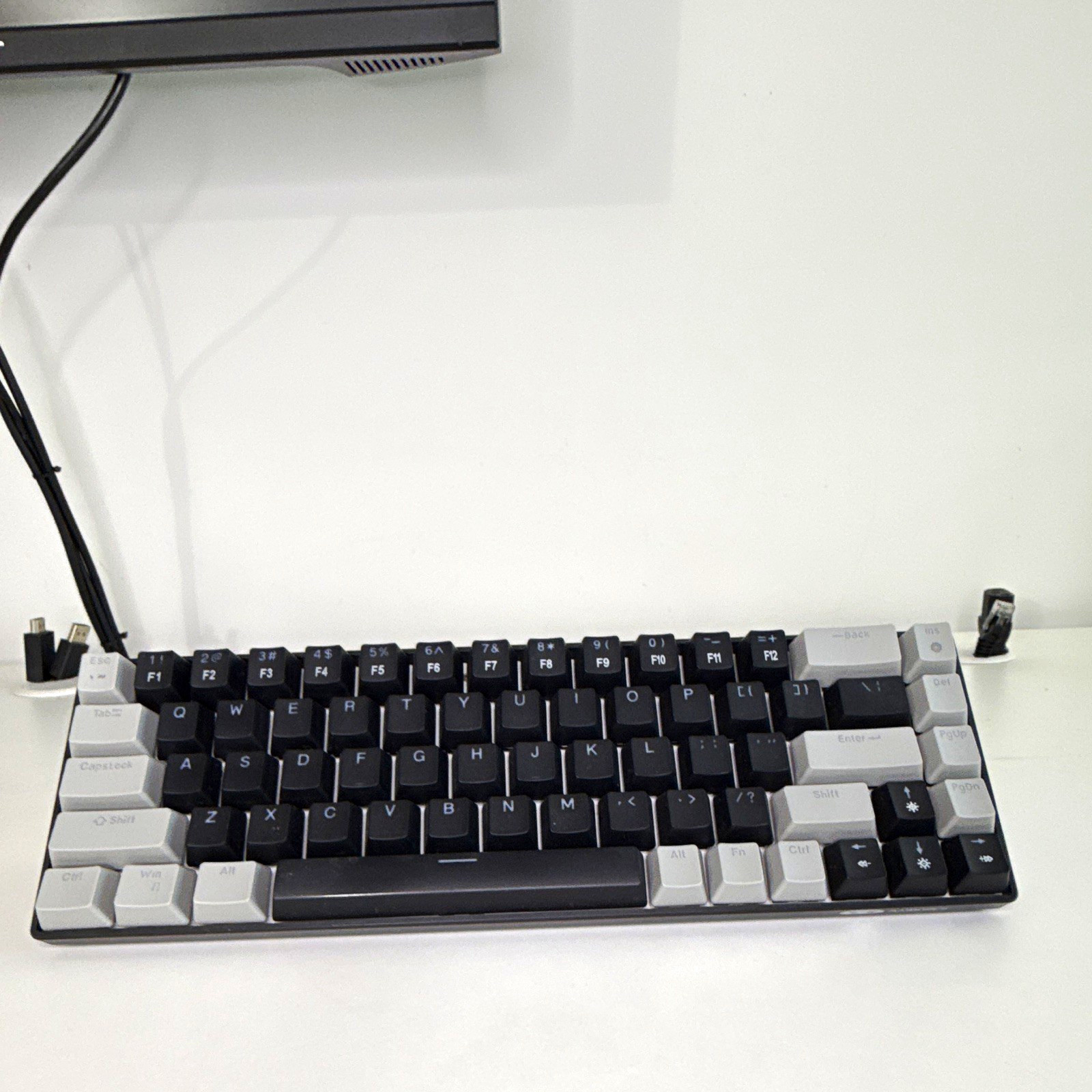 MageGee MK-BOX 60-Key Mechanical Illuminated Wired USB Keyboard Black/Gray
