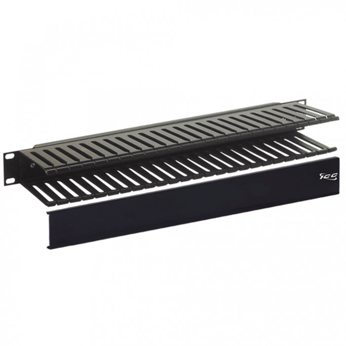 ICC ICCMSCMA41 Horizontal 19" Panel Cable Management 1 Rack Mount Space