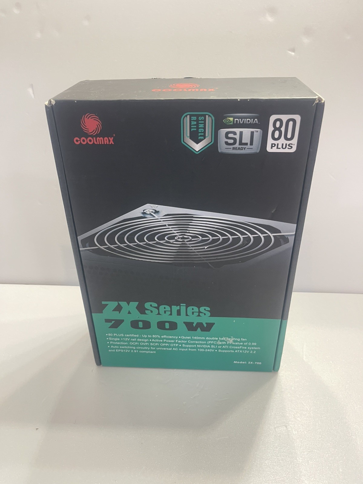 NEW Coolmax ZX-Series 700W 80 Plus Nvidia SLI ready Power Supply