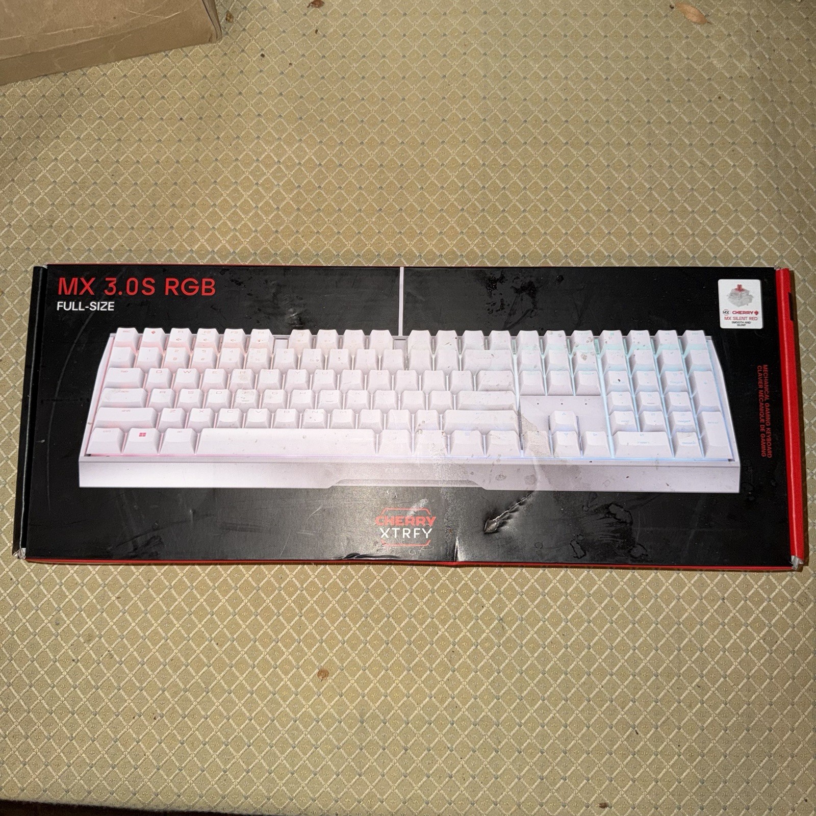 CHERRY XTRFY MX Board 3.0S RGB-Mechanical Gaming Keyboard-Full Size (Silent Red)