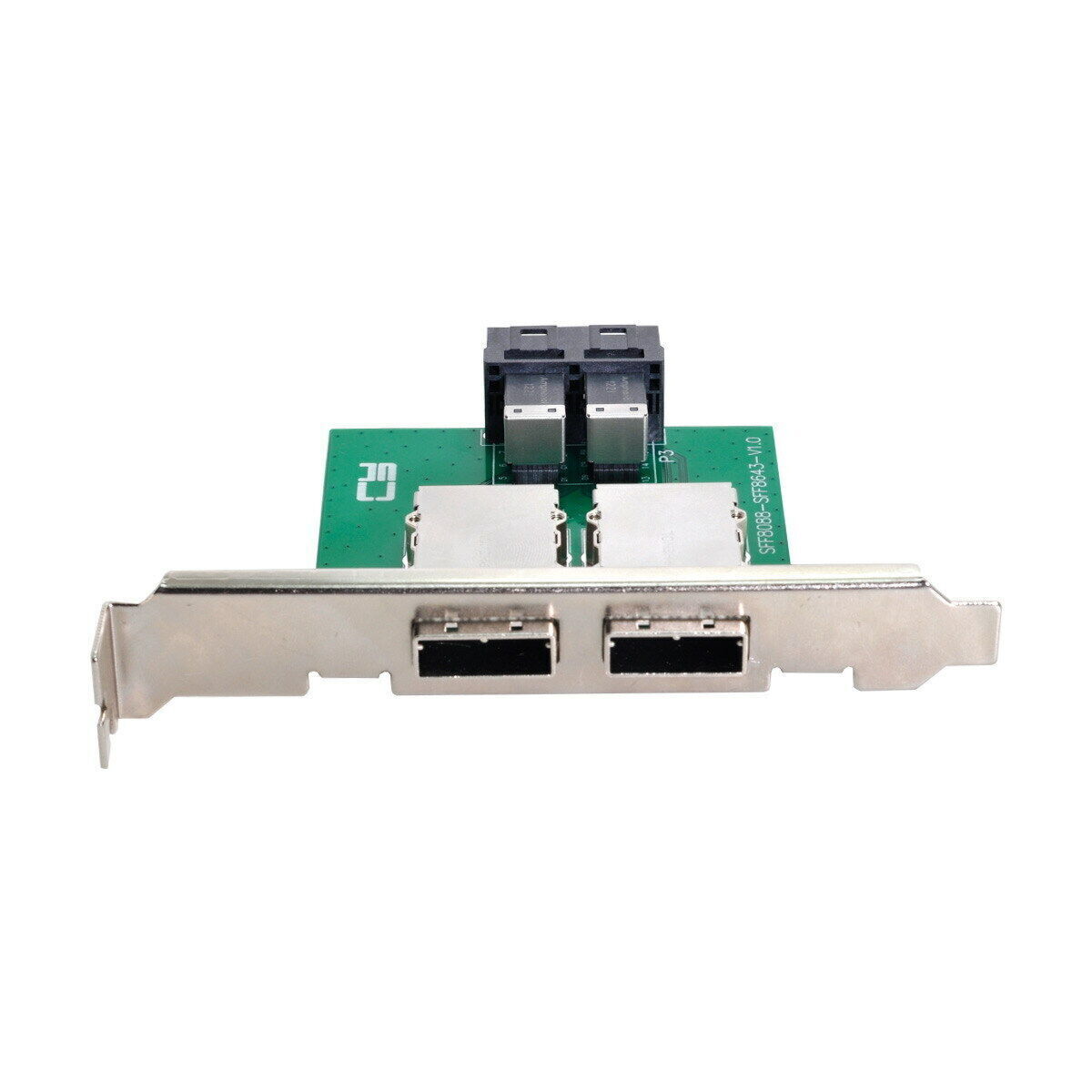 SFF-8088 To SAS HD SFF-8643 PCBA Female Adaptor Internal Mini SAS Dual Ports