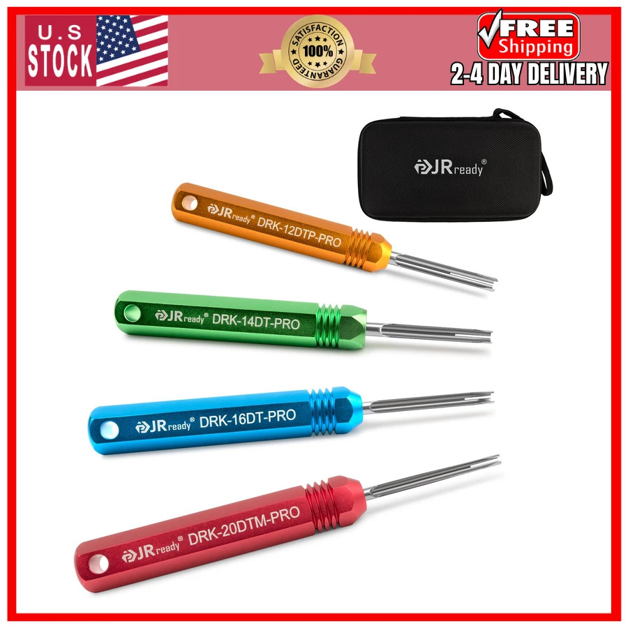 JRready ST5291 Deutsch Pin Removal Tool Kit Size 12 14 16 20 for Connector