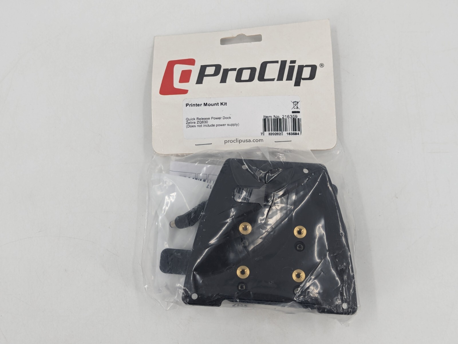 ProClip Quick Release Power Dock for Zebra ZQ630 Printer Mount Kit 216359