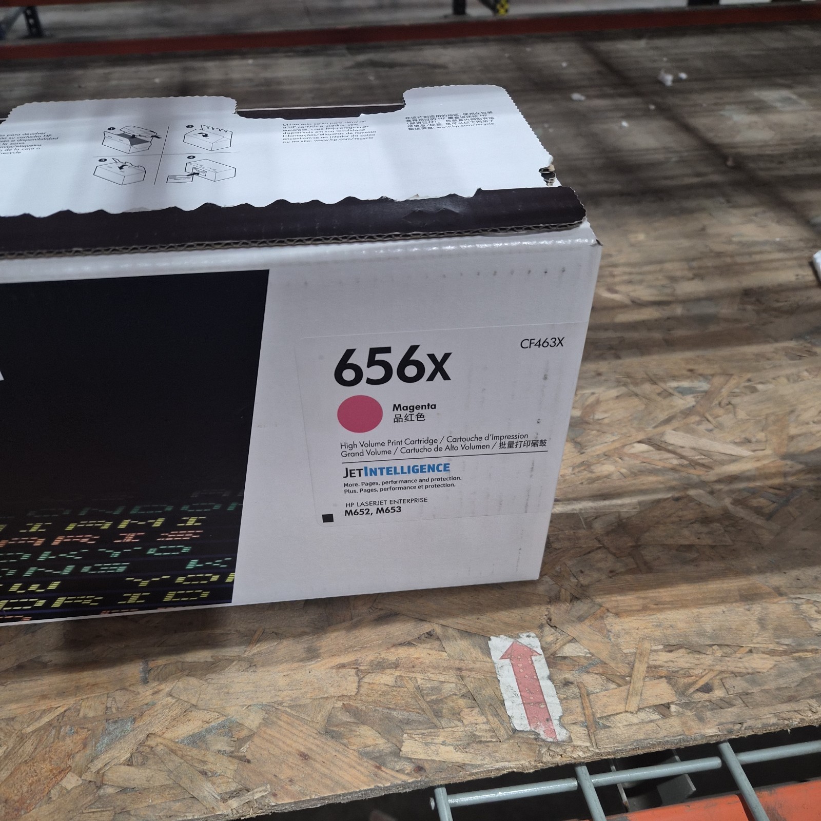 HP 656X CF463XC Magenta Toner Cartridge Original New sealed in bag open box