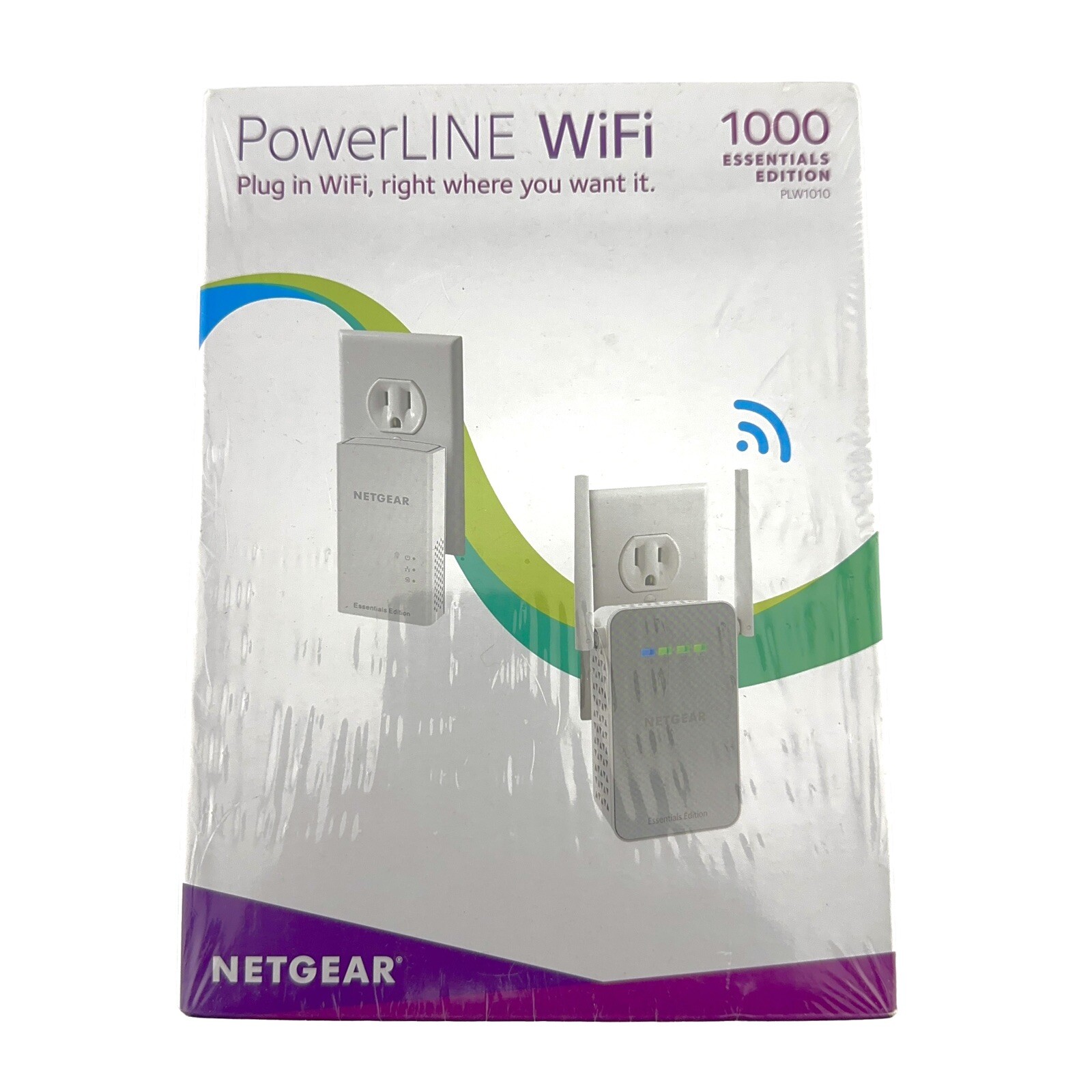 NETGEAR PowerLINE 1000 Mbps WiFi, 802.11ac, 1 Gigabit Port - Essentials Edition