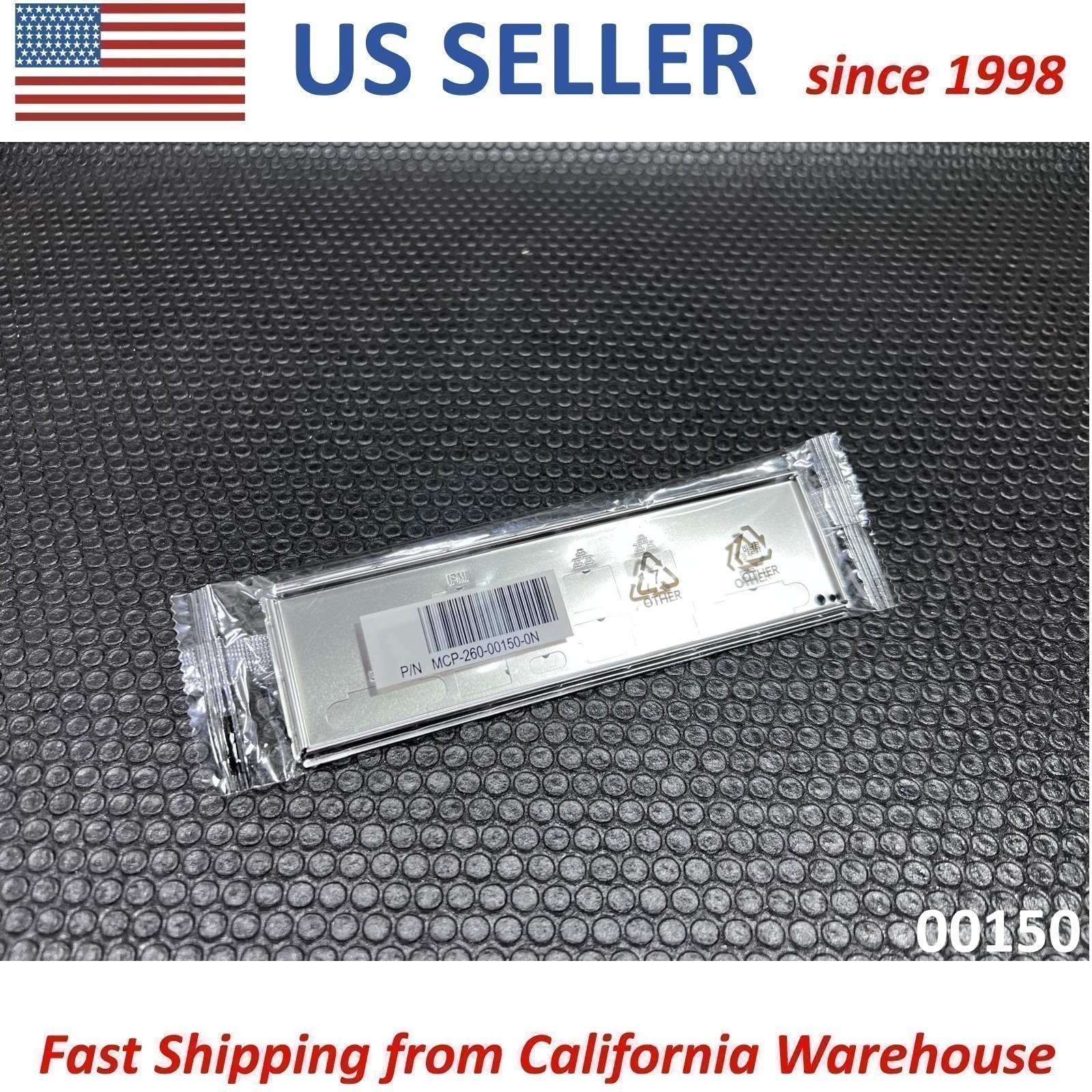 SuperMicro I/O Shield MCP-260-00150-0N with EMI Gasket for X12DPG-QT, X12DPG-QT6
