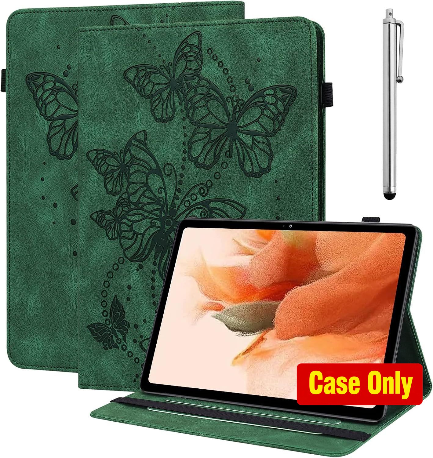 Case for Samsung Galaxy Tab S10 FE, Tab S9 FE - Green, Shockproof Design
