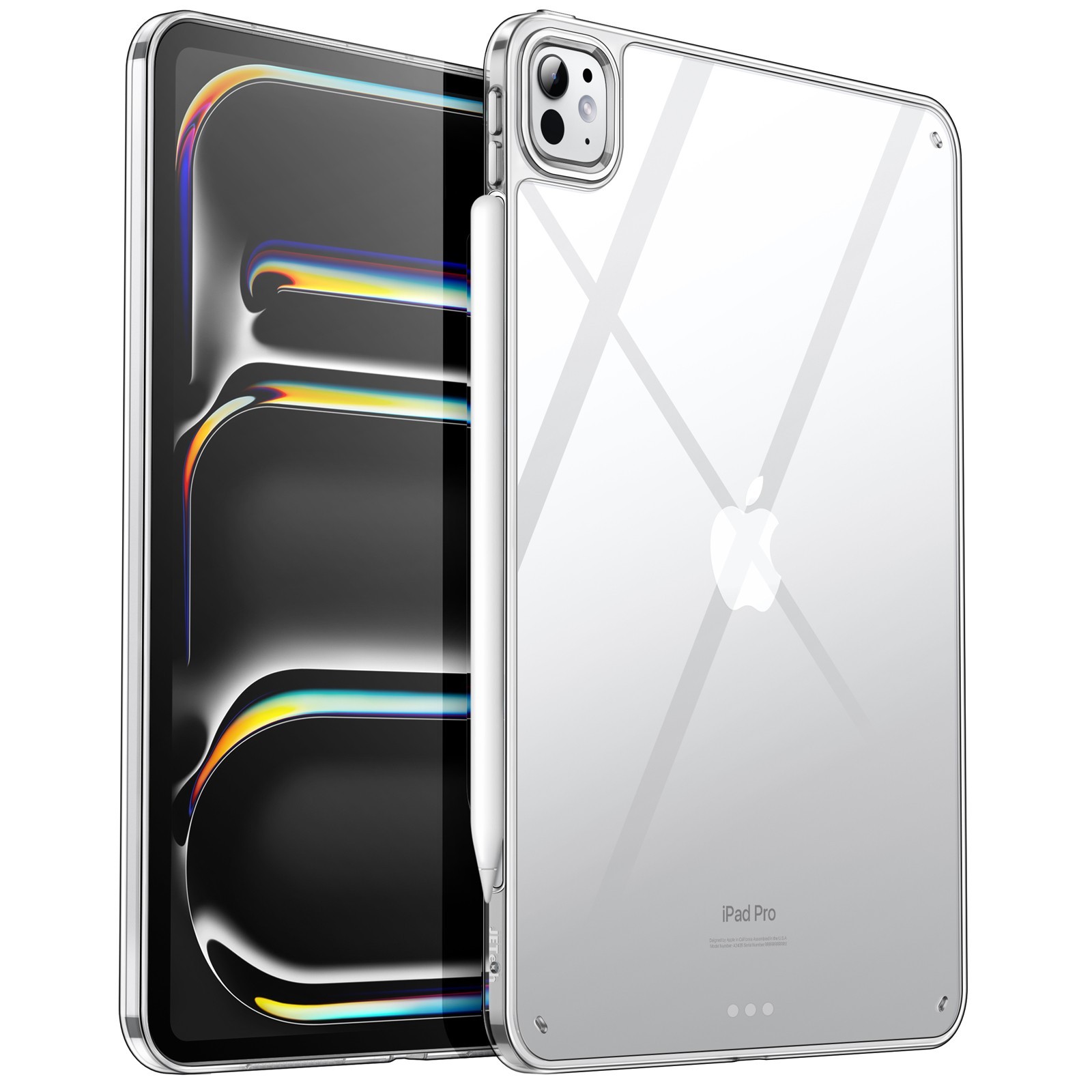 JETech Clear Case for iPad Pro 11-Inch M5/M4 2025/2024 (6th/5th Generation)