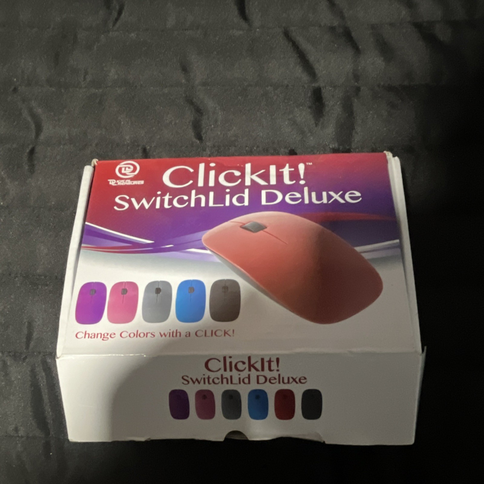 Digital Treasures ClickIt SwitchLid Deluxe Wireless USB Optical Mouse 1000 DPI
