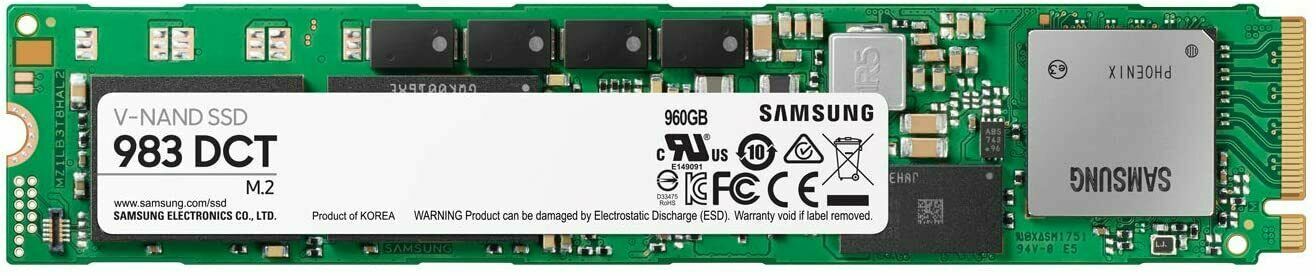Samsung 983DCT Series SSD 960GB M.2 NVMe V-NAND Solid State Drive MZ-1LB960NE