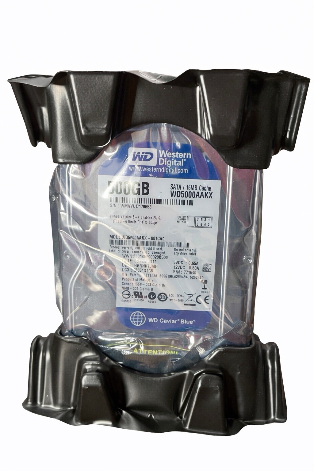Western Digital WD5000AAKX-001CA0 500GB DCM: HBRNKTJMH - NEW SEALED