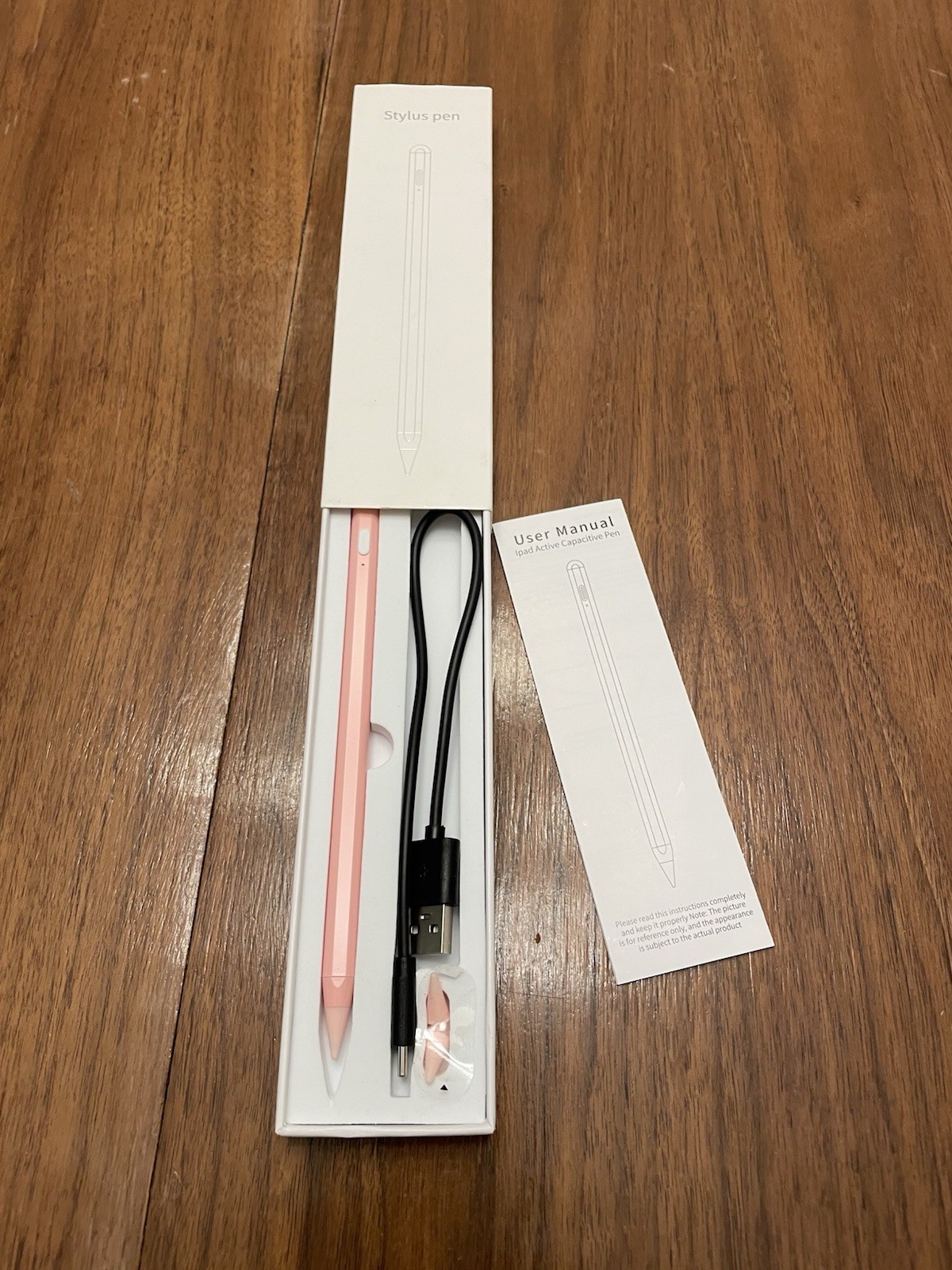 iPad Active Capacitive Stylus Pen Pink, Fine Point, Rechargeable