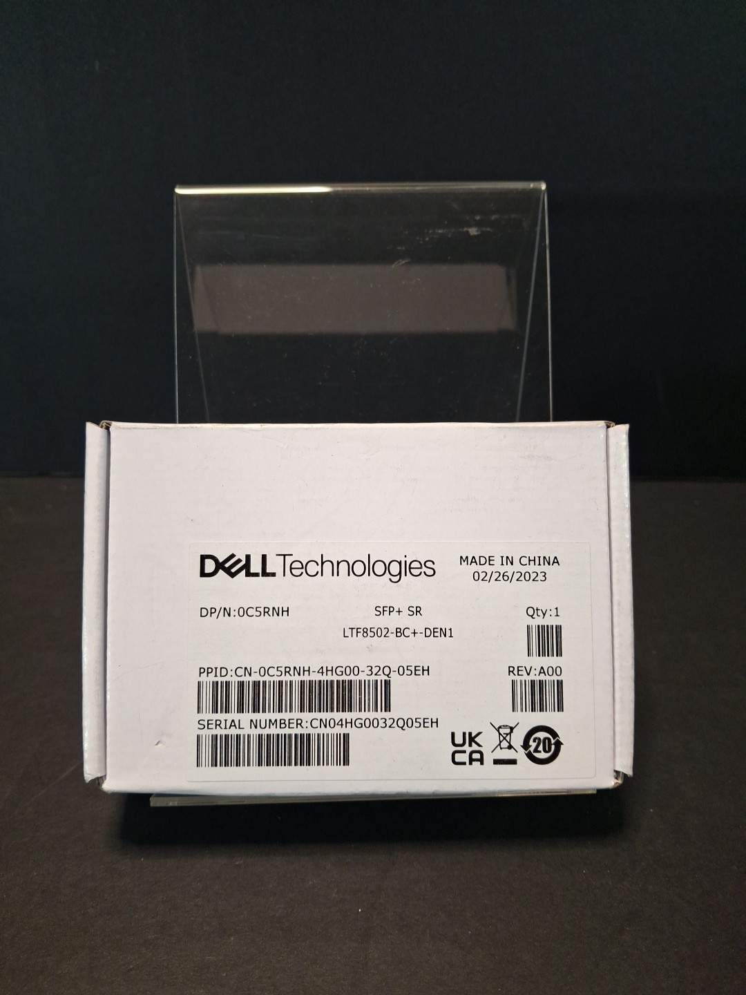 Dell/EMC 10GBase-SR SFP+ Optical Transceiver 0C5RNH LTF8502-BC+-DEN1  (NIB)
