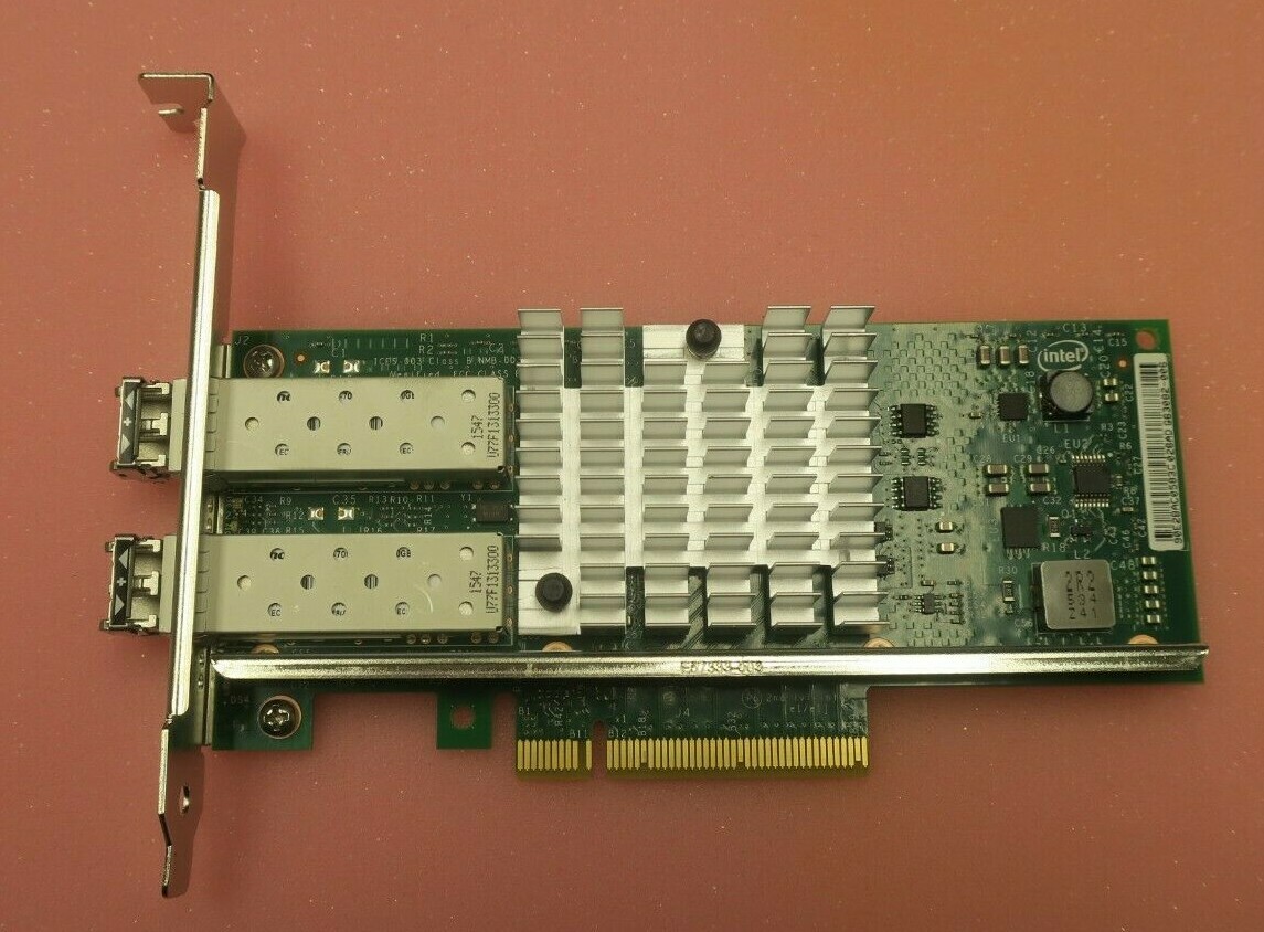 Lenovo Intel X520-DA2 Dual Port PCI-E 10Gb SFP+ Network Adapter 49Y7962 + 2x SFP