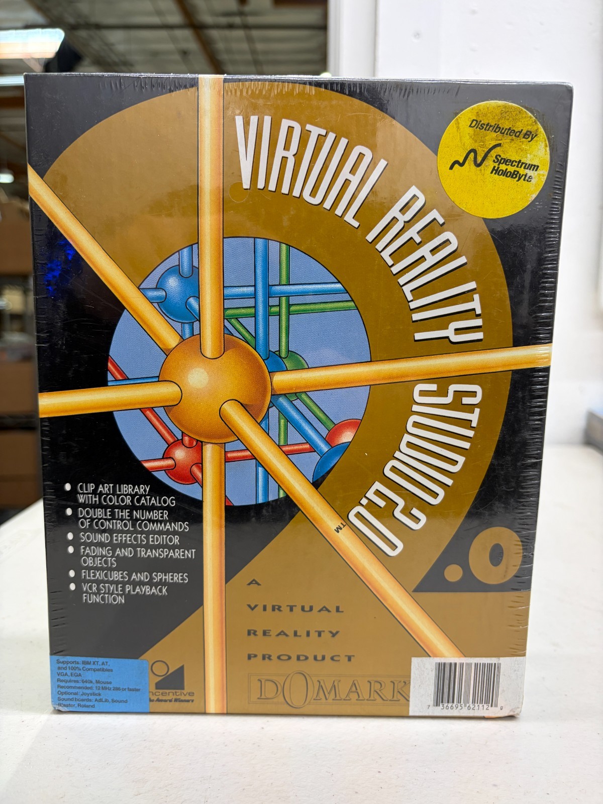 Vintage Domark Virtual Reality Studio 2.0 1992 3.5" Disks For IBM