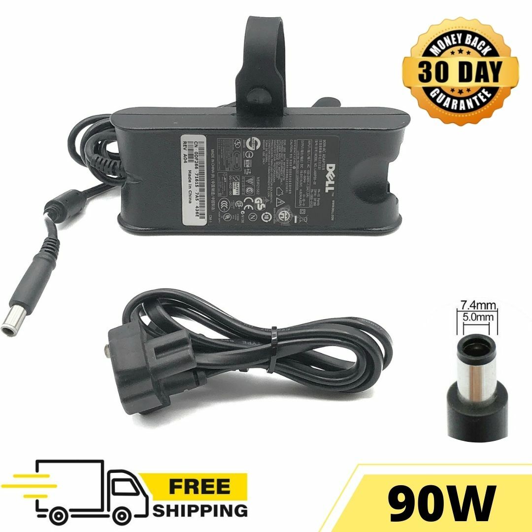 90W Dell Original Adapter Charger for Laptop Latitude E5530 E6120 E6220 w/cord