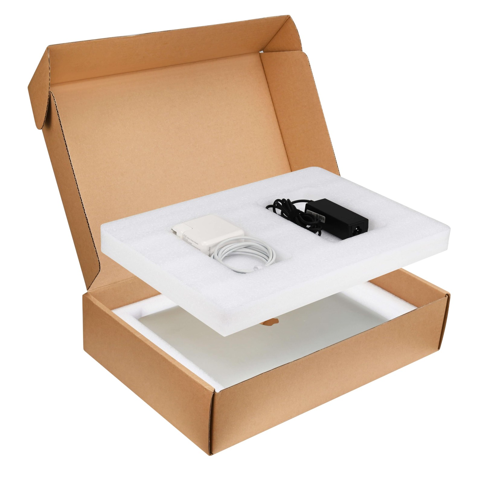 Secure Laptop Shipping Box Foam Protection Fits Most Ultrabook Screen Sizes