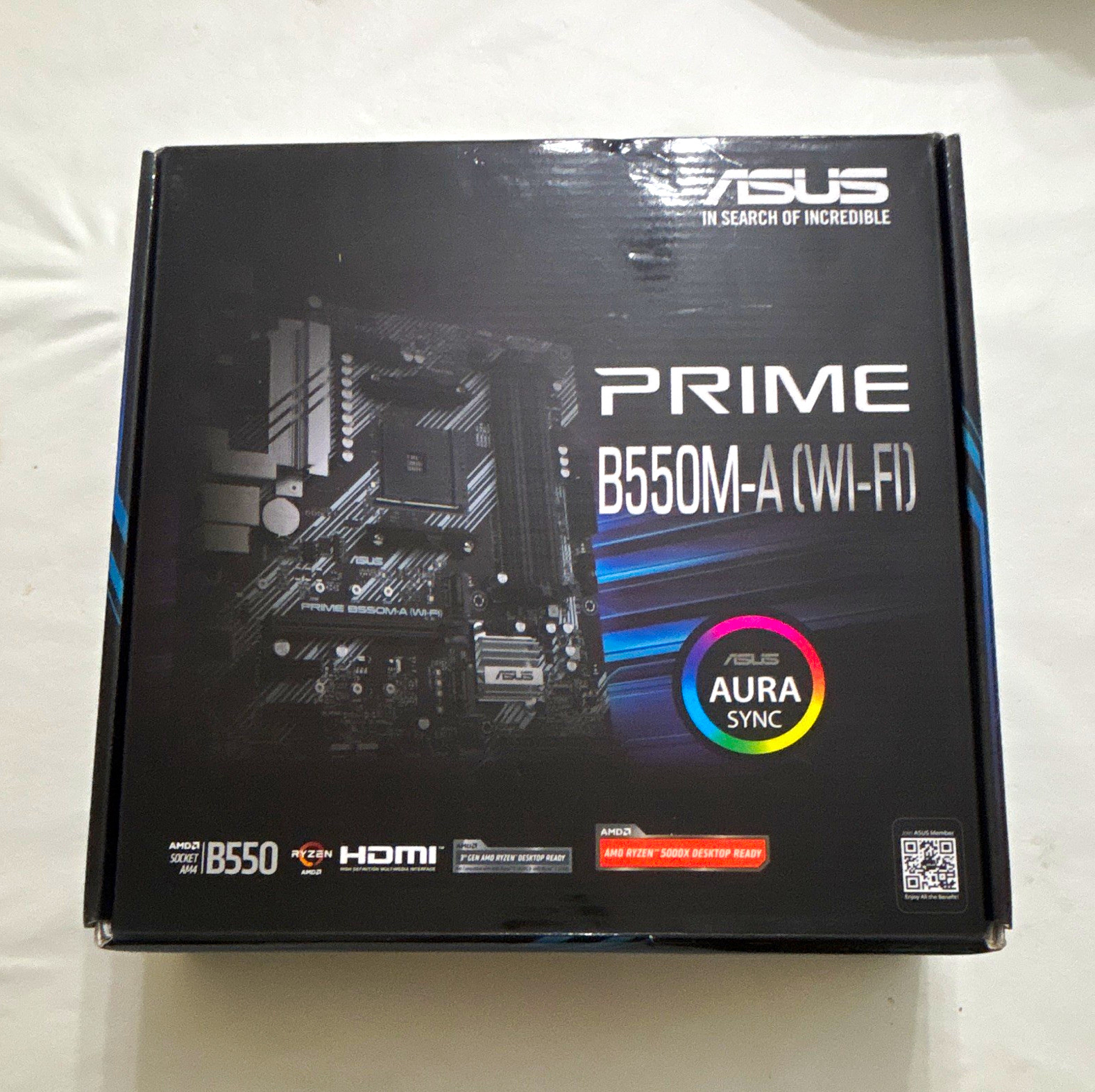 ASUS PRIME B550M-A (Wi-Fi) MicroATX AMD AM4 DDR4 4-Slot HDMI Audio