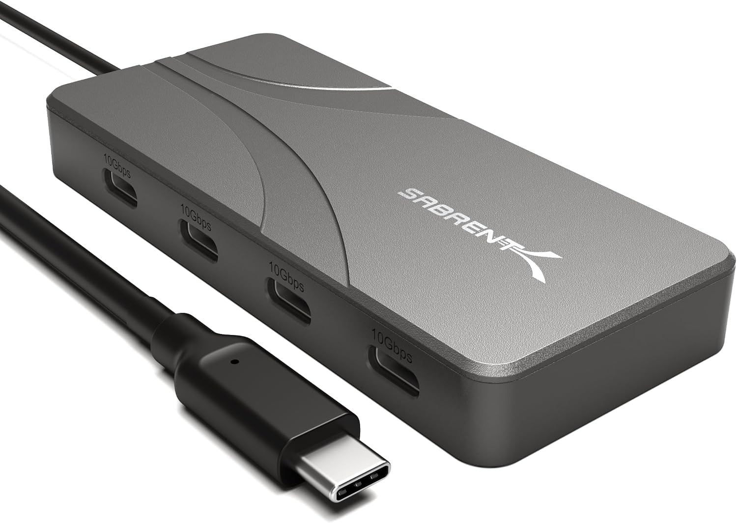 Sabrent Omniport 6B Usb C Hub 6-Port Splitter 4X 10Gbps 2X Usb-A Ports 100W Pd