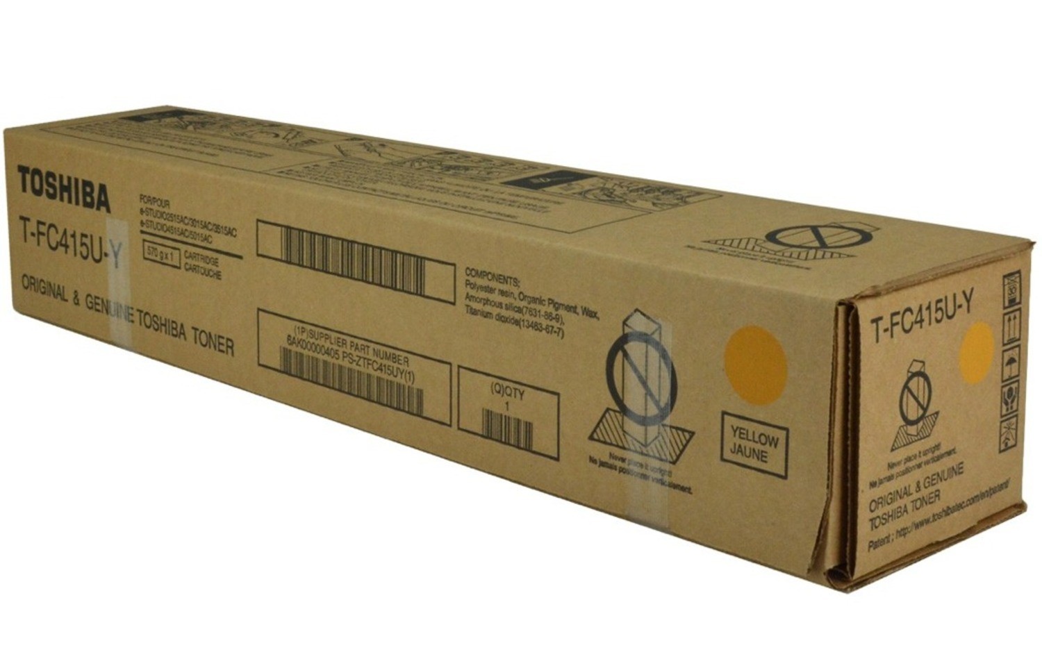 Genuine Toshiba T-FC415U-Y Yellow Toner Cartridge