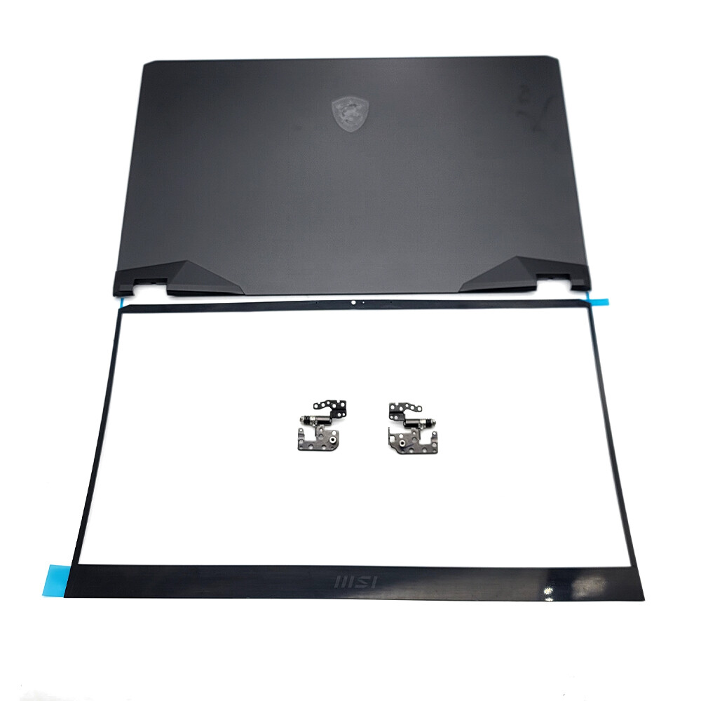 Black Back Cover+Bezel Hinge For MSI GE76 GP76 10UE 11UE MS-17K1 MS-17K2 MS-17K3