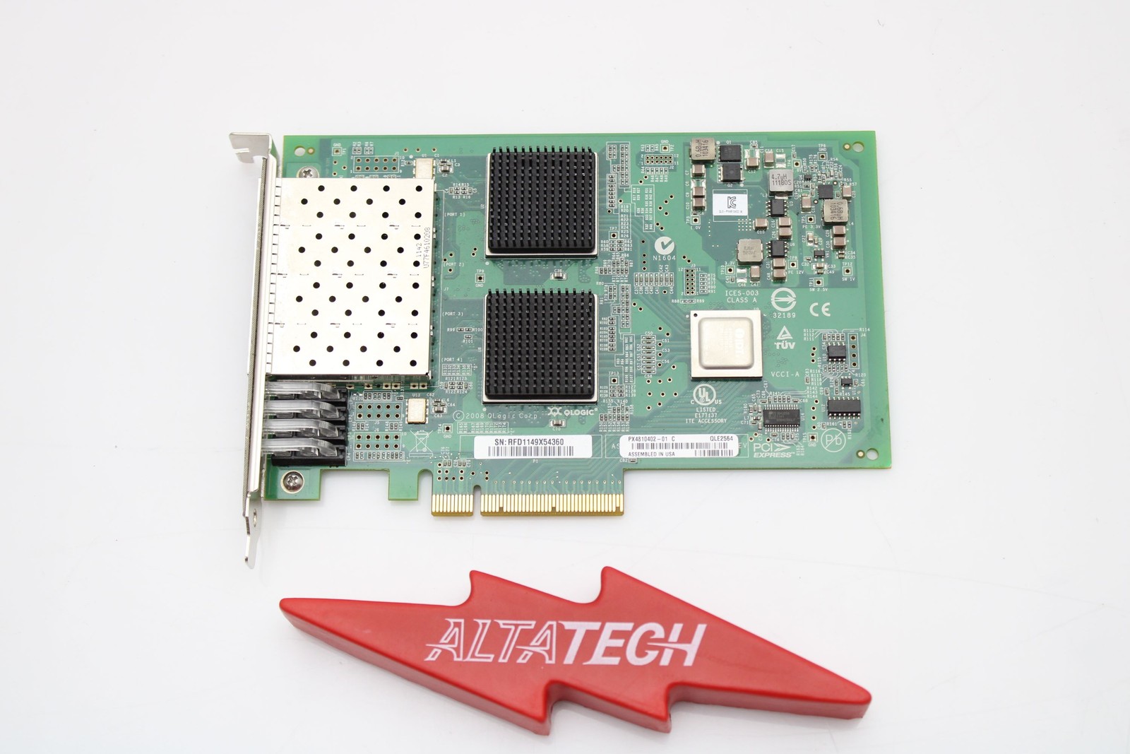 Dell 045GPC 8GB Quad Port PCI-E QLE2564 HBA Host Bus Adapter