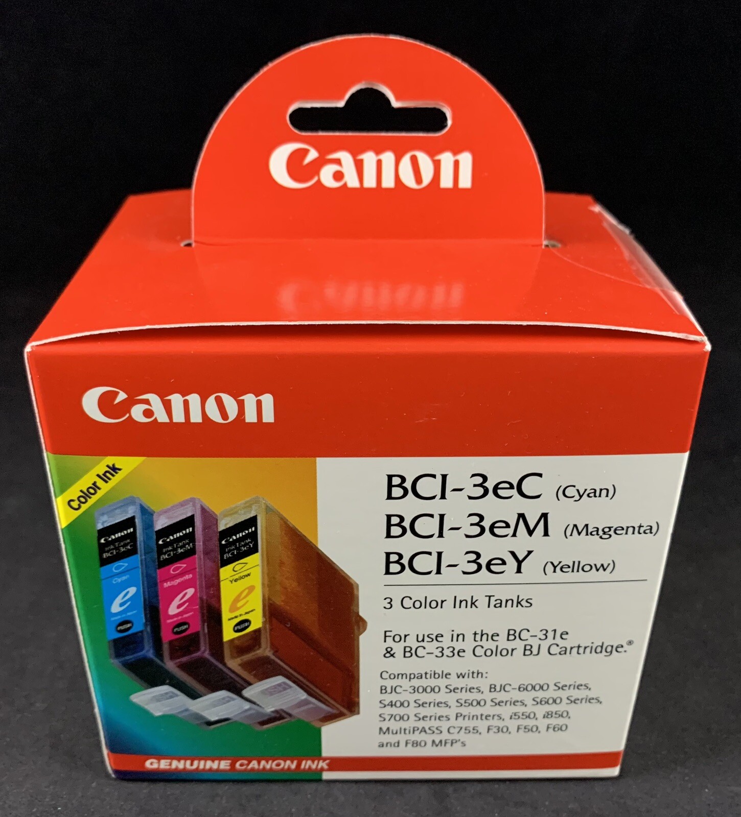 Genuine Canon BCI-3e Three Color Ink Tanks