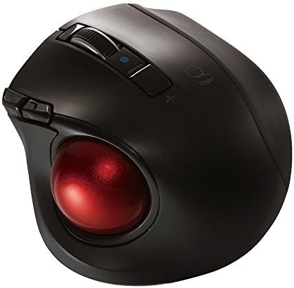 Digio2 Q Small Trackball Bluetooth Mouse Quiet 5-buttons Black 48372 Nakabayashi
