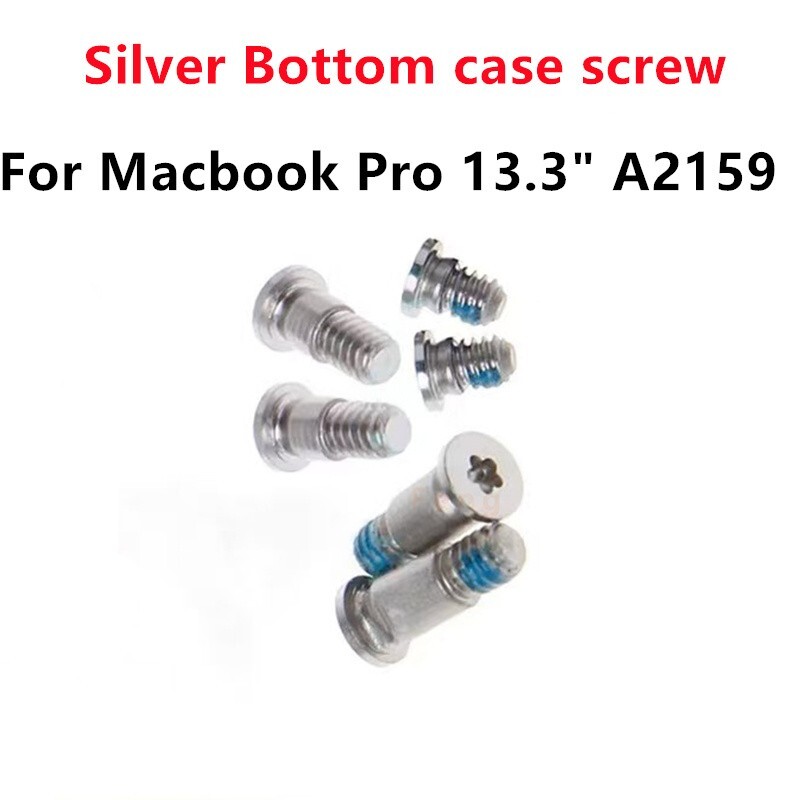 100sets/lot New Laptop Bottom Case Screw Silver For Macbook Pro 13.3" A2159 2019