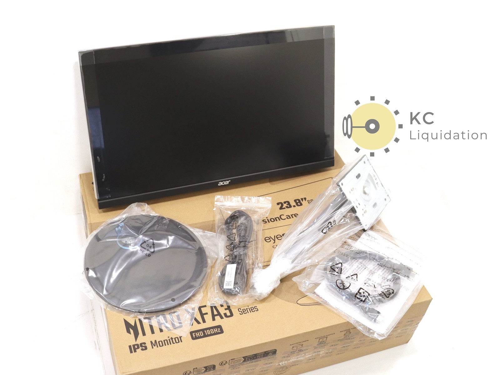 Acer Nitro XFA243Y 23.8" IPS FHD 180Hz 1920x1080 Vision Care Eye Safe Monitor