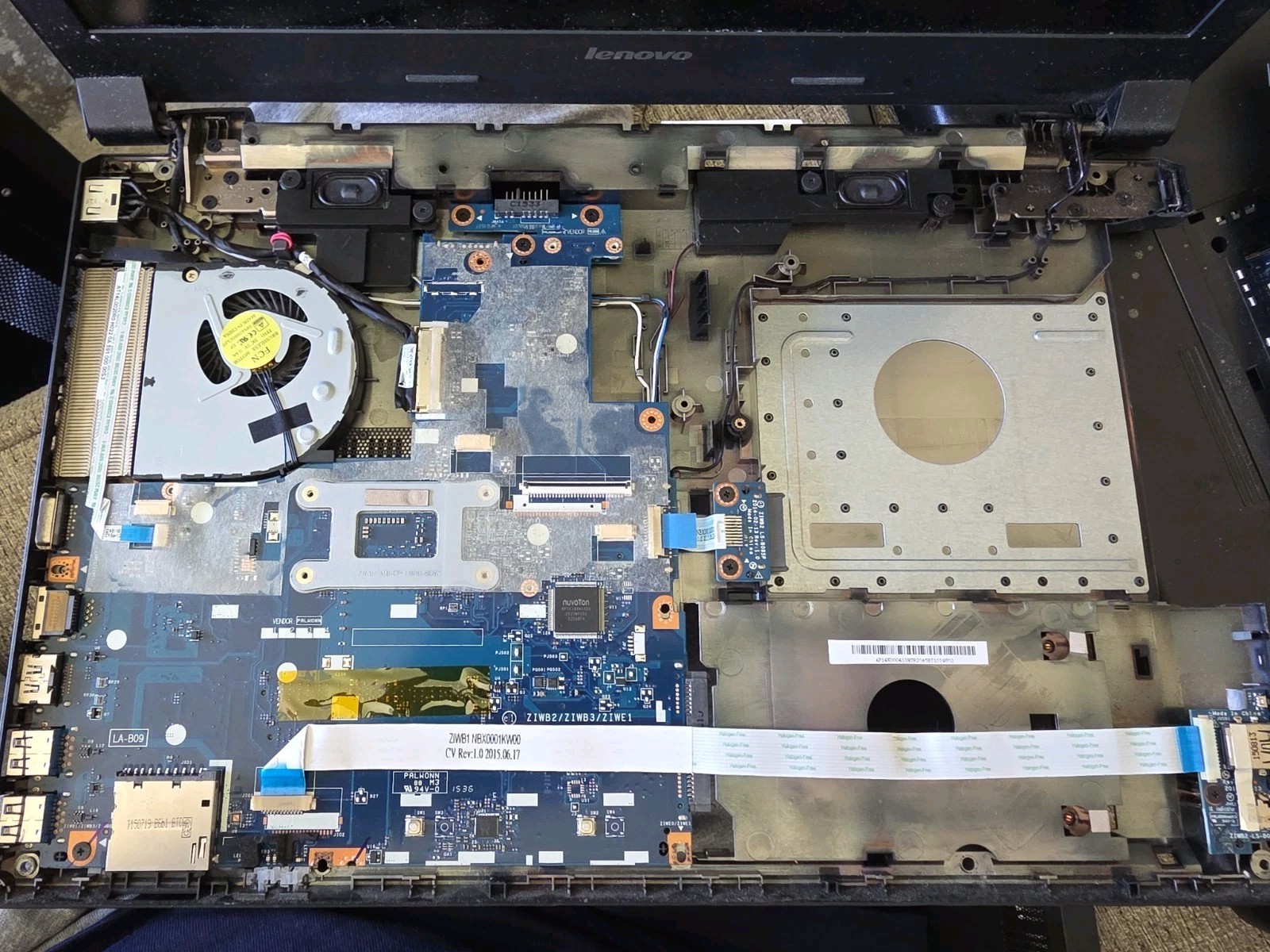 Lenovo B50-80 Motherboard Intel Core i3-4005U 1.7GHz Wifi Touchpad Power Fan Shl